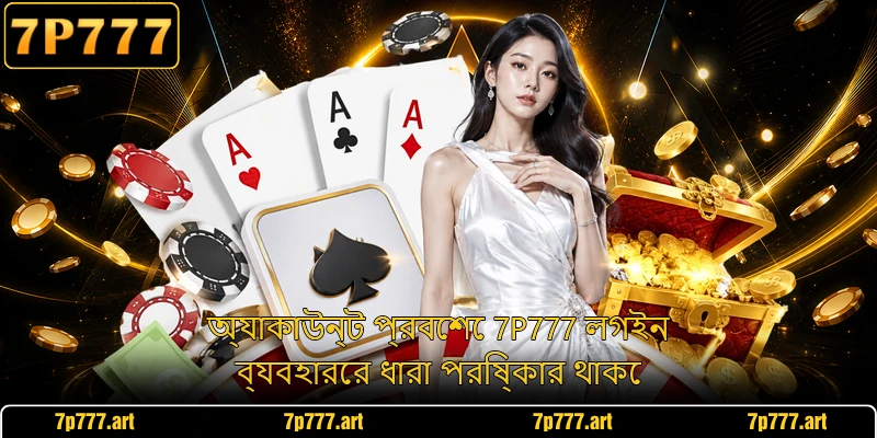অ্যাকাউন্ট প্রবেশে 7P777 লগইন ব্যবহারের ধারা পরিষ্কার থাকে