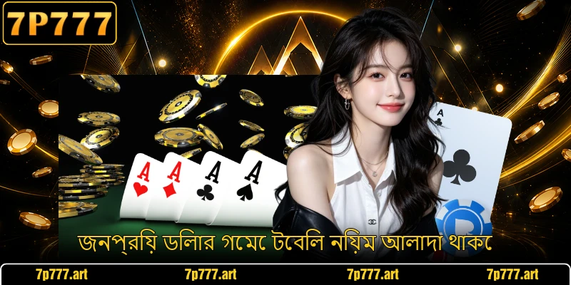 জনপ্রিয় ডিলার গেমে টেবিল নিয়ম আলাদা থাকে
