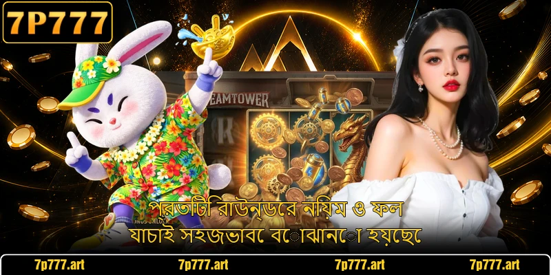 প্রতিটি রাউন্ডের নিয়ম ও ফল যাচাই সহজভাবে বোঝানো হয়েছে