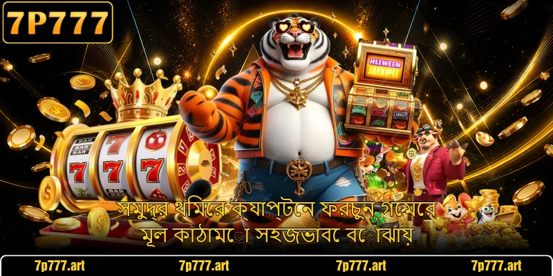 সমুদ্র থিমের ক্যাপ্টেন ফরচুন গেমের মূল কাঠামো সহজভাবে বোঝায়